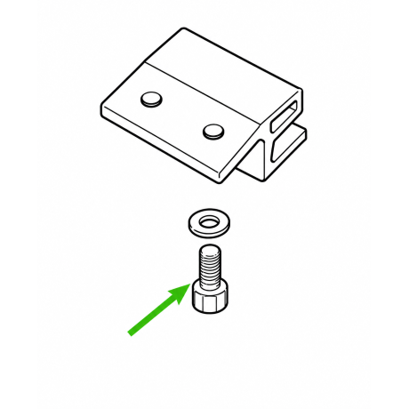 Screw for Track rod bracket for Defender 3/8 BSF x 5/8