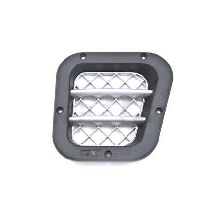 Sport Side Air Intakes for Defender RHS - Satin Black/Premium Silver